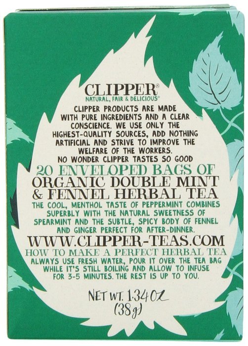 Clipper Fair Trade Organic Earl Grey Tea, 20-Count (Pack of 6) N28