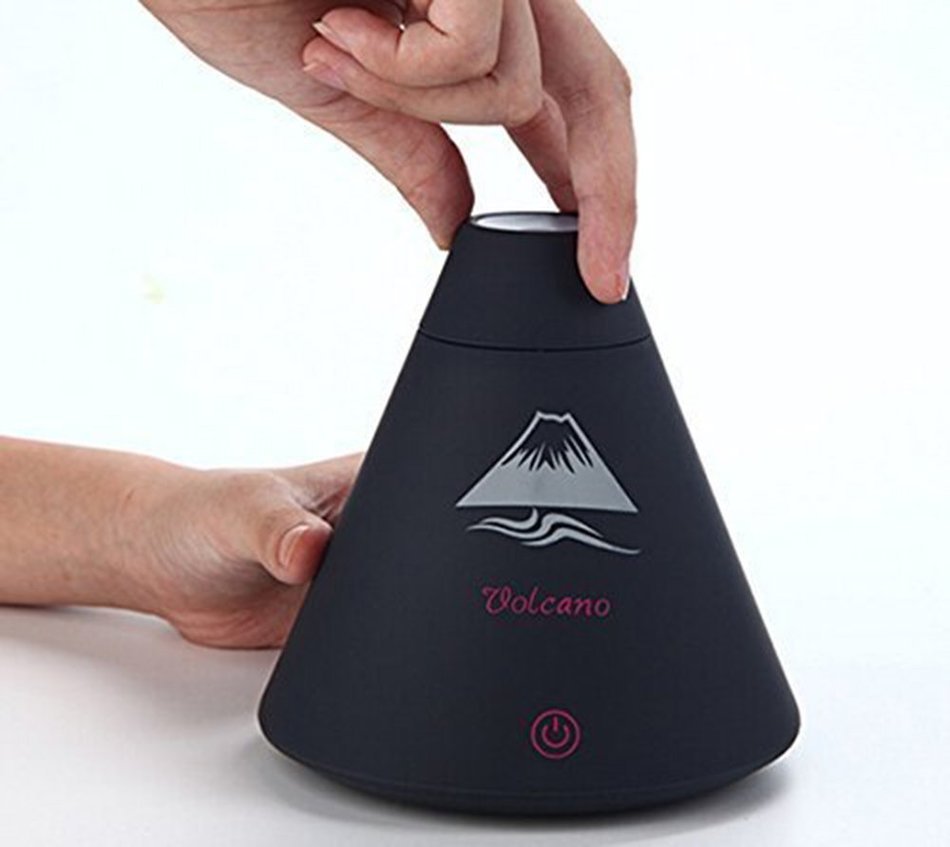 QH 160ml Volcano USB Mini Humidifier LED Lights Diffuser for Baby and Car N3
