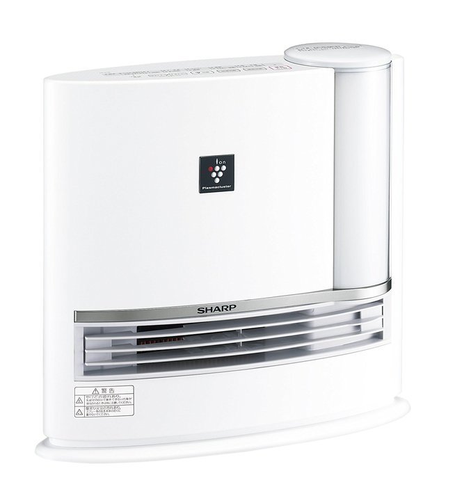 SHARP humidification function with ceramic fan heater (high density "plasma cluster 7000" loading) HX-E120-W (... N4