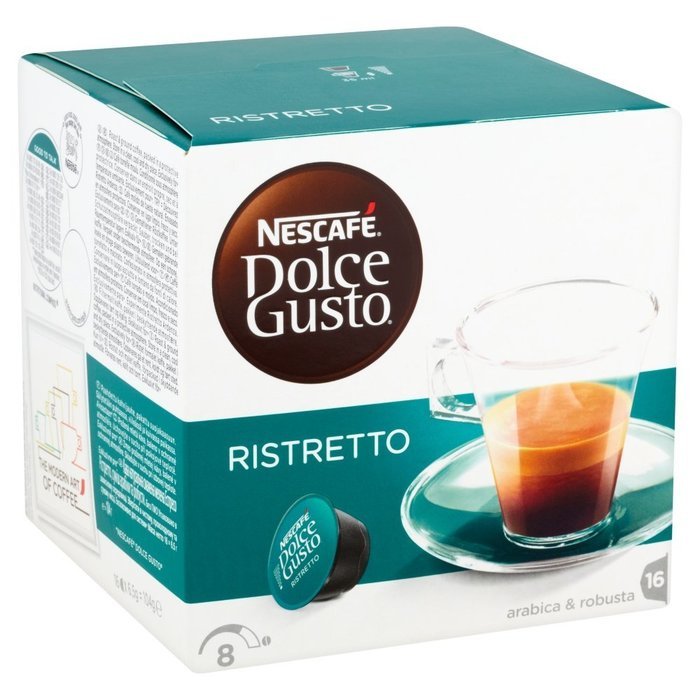 Nescaf&eacute; Dolce Gusto Espresso Ristretto, Pack of 3, 3 x 16 Capsules N8