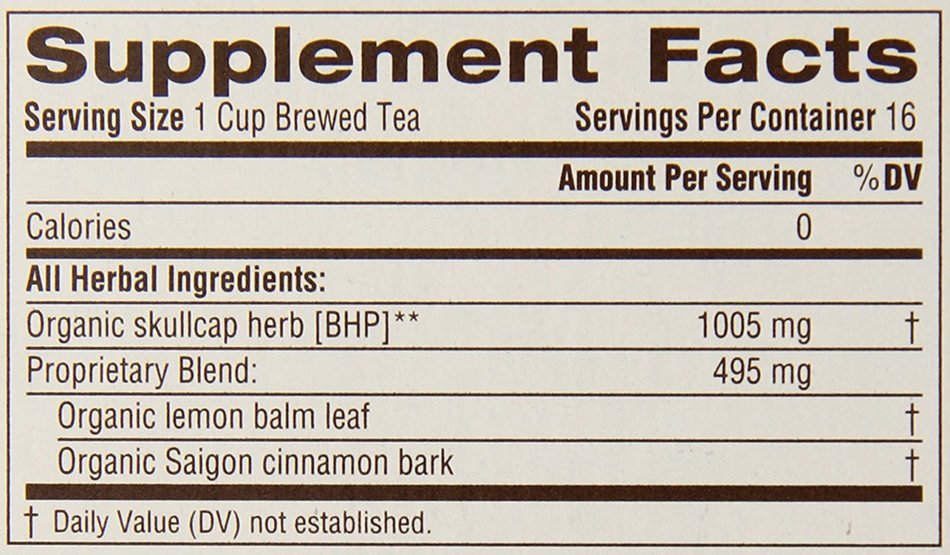 Traditional Medicinals Organic Cooling Sage Tea, 16 Tea Bags (Pack of 6) N8