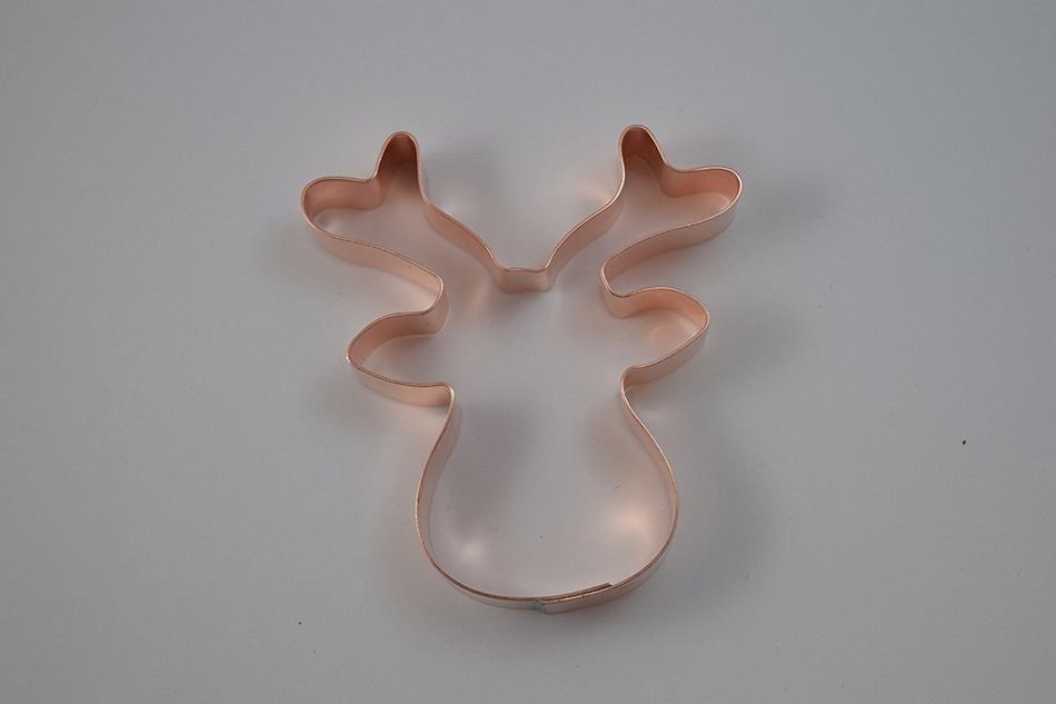 Santas Reindeer Face Christmas Cookie Cutter N2