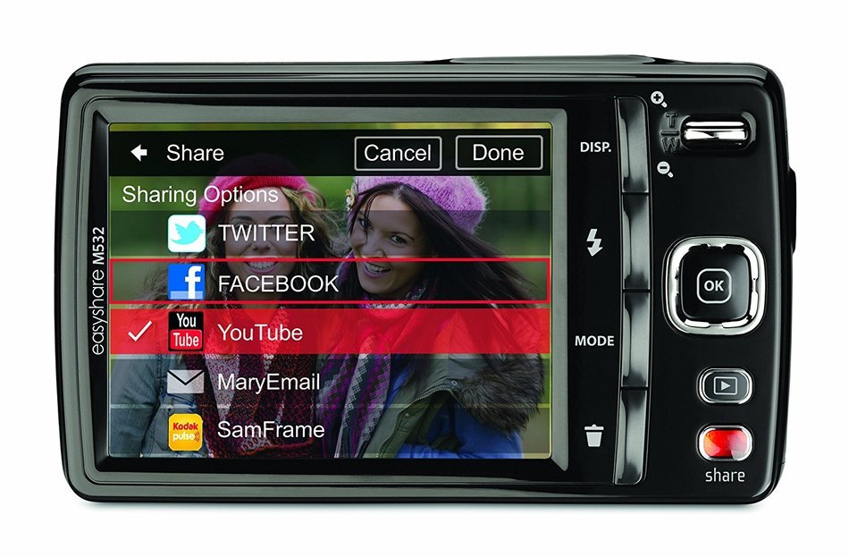Kodak EasyShare M532 14 MP Digital Camera with 4x Optical Zoom and 2.7-Inch LCD - Red N3