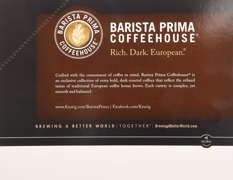 Barista Prima Coffee DECAF ITALIAN (1 Box of 24 K-Cups) N5