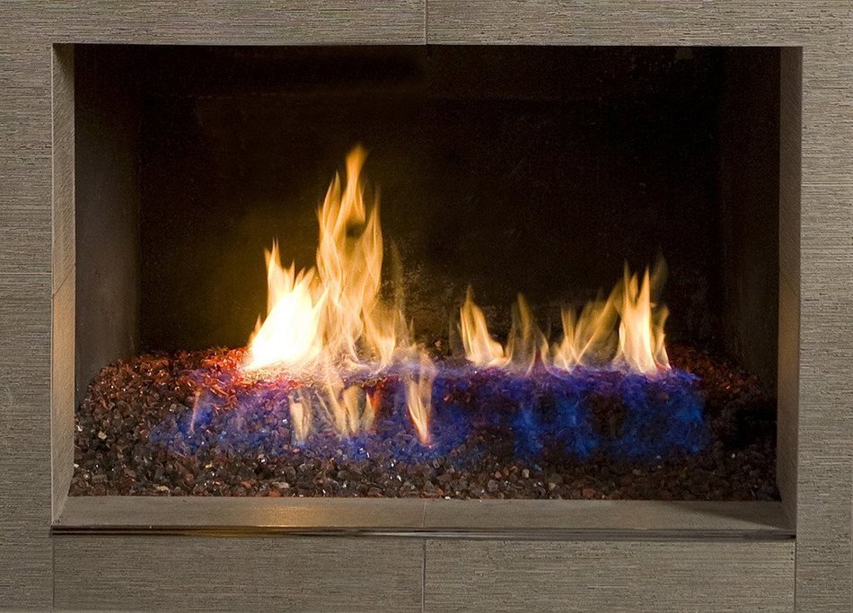 Dragon Glass 1/4" Reflective Tempered Firepit Fire Glass, 25 lb, Crystal N8