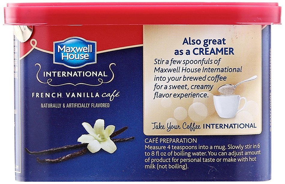 Maxwell House International French Vanilla - 8.4 Ounces N3