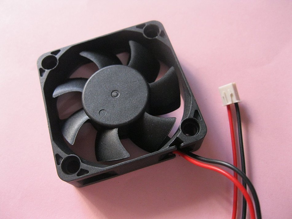 2 pcs Brushless DC Cooling Fan 12V 5015S 7 Blades 2 wire 50x50x15mm Sleeve-bearing Skywalking