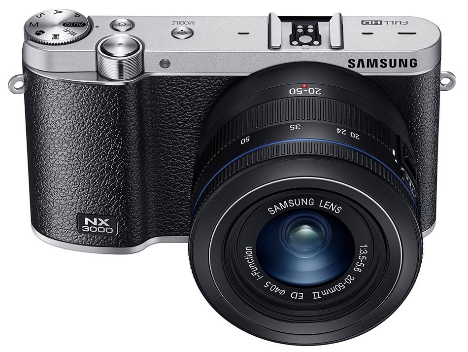Samsung NX3000 Wireless Smart 20.3MP Mirrorless Digital Camera with 16-50mm OIS Power Zoom Lens and Flash (Black) N14