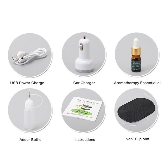Lamborghini Style Air Purifier for car Smart Air Ionizer and Air Freshener with Solar Charger and 2000mAh battery... N9