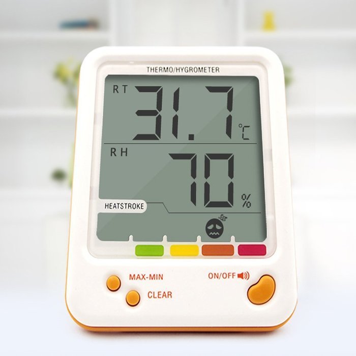 iFun4U Digital LCD Indoor/Outdoor Thermo Hygrometer with Min/ Max Value Alarm N3