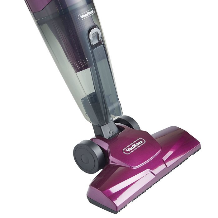 VonHaus 2 in 1 Corded Upright Stick & Handheld Vacuum Cleaner with HEPA Filtration & Crevice Tool - Purple