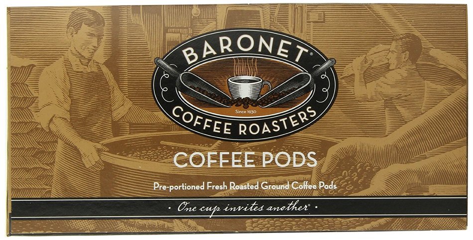 Baronet Coffee French Dark Roast, 18-Count Coffee Pods (Pack of 3) N2