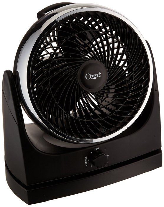 Ozeri Brezza Oscillating 10" High Velocity Desk Fan N6