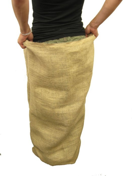 LA Linen&trade; 23x36-Inch Natural Burlap Potato Bags, Pack Of 12.