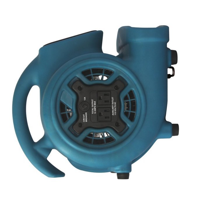 XPOWER P-230AT 1/5 HP 800 CFM 3 Speeds Mini Air Mover with 3-Hour Timer and Built-In Dual Outlets for Daisy Chain...