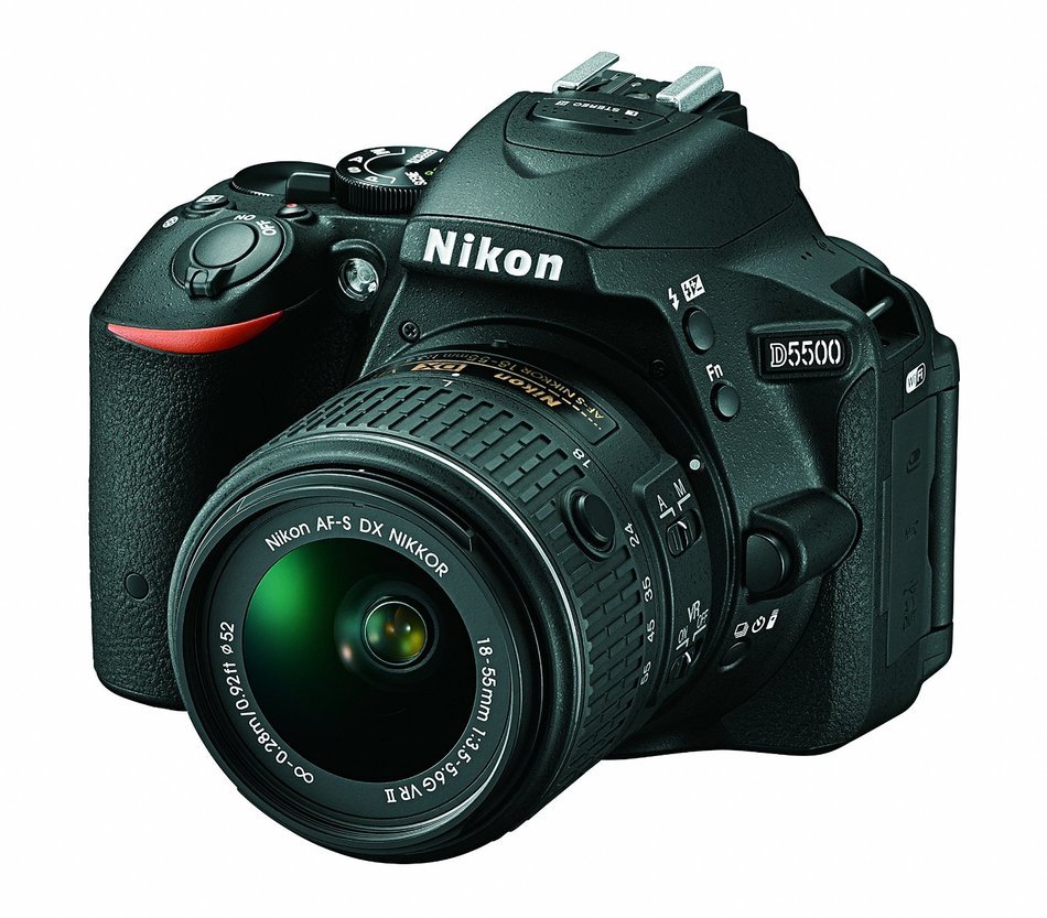 Nikon D5500 DX-format Digital SLR w/ 18-55mm VR II Kit (Black) N5