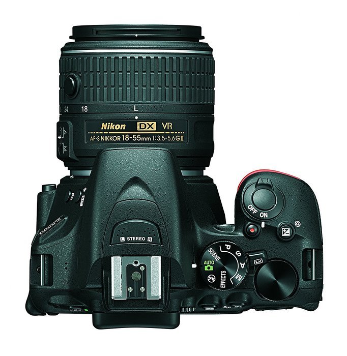 Nikon D5500 DX-format Digital SLR w/ 18-55mm VR II Kit (Black) N8