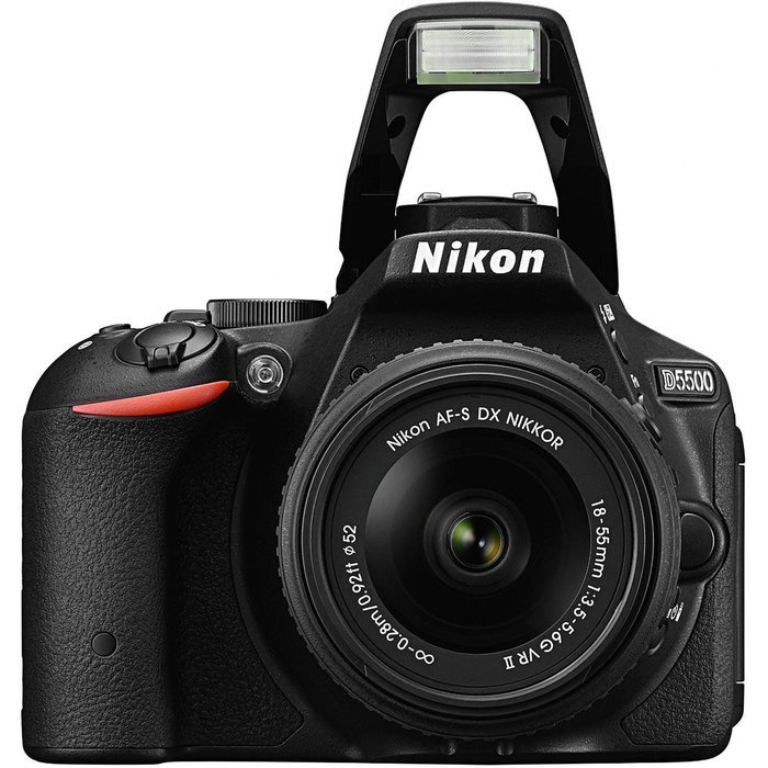 Nikon D5500 DX-format Digital SLR w/ 18-55mm VR II Kit (Black) N9