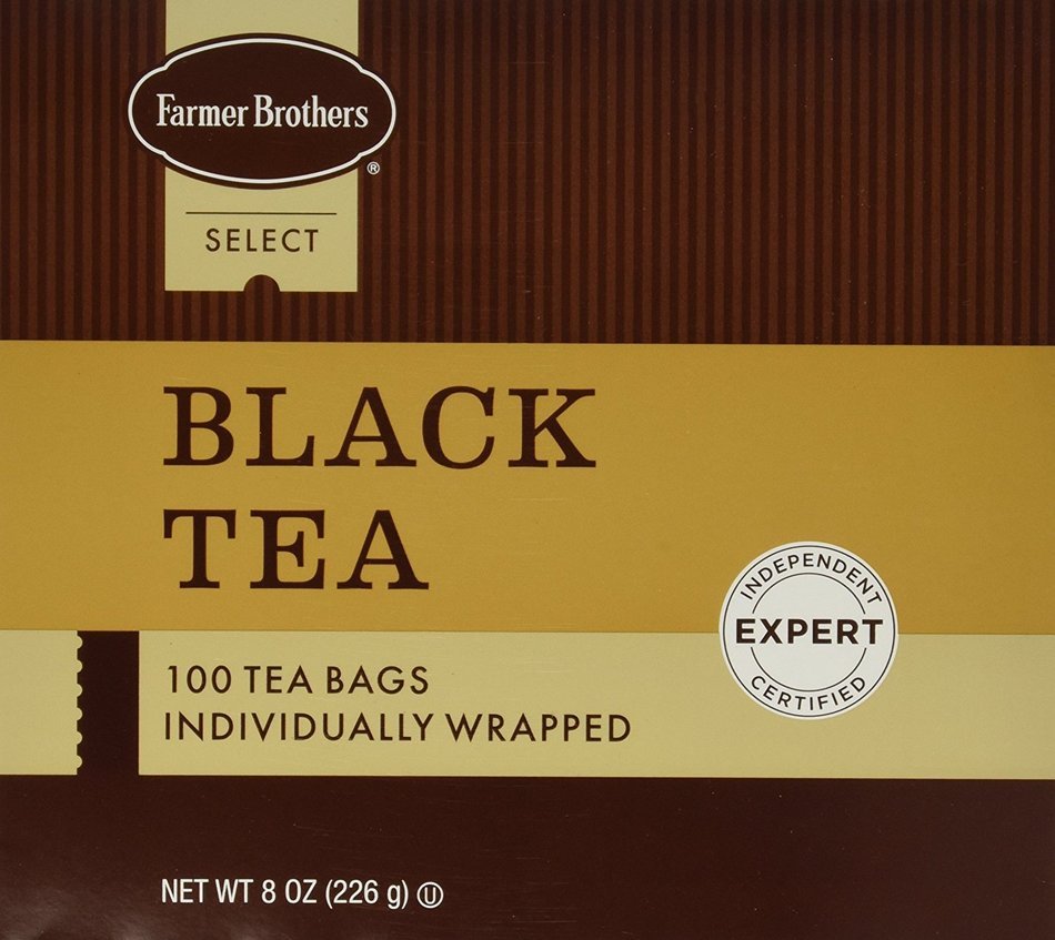 Farmer Brothers Tea Bags, Orange Pekoe & Pekoe Tea (Caf) - Black Tea, 100 count