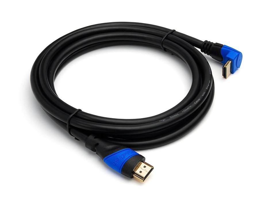 KabelDirekt (15 feet) 90&deg; Angle HDMI Cable (1080p 4K 3D High Speed with Ethernet ARC) - TOP Series