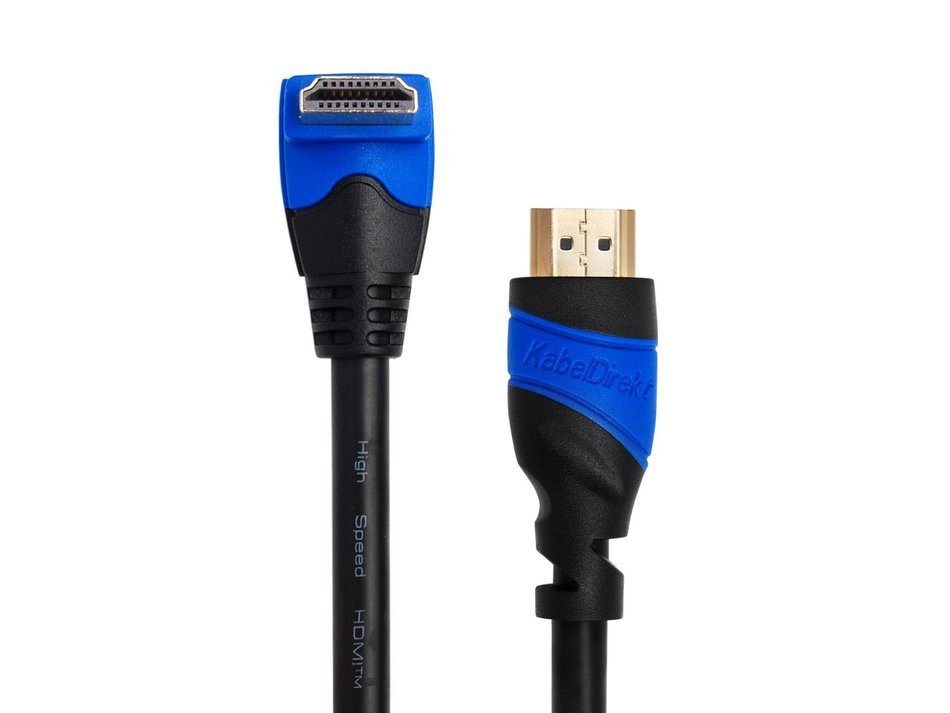 KabelDirekt (15 feet) 90&deg; Angle HDMI Cable (1080p 4K 3D High Speed with Ethernet ARC) - TOP Series N2