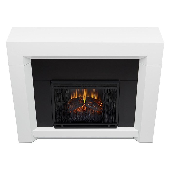 Real Flame 4001E-W 4001E Colton Electric Fireplace, Medium, White N5
