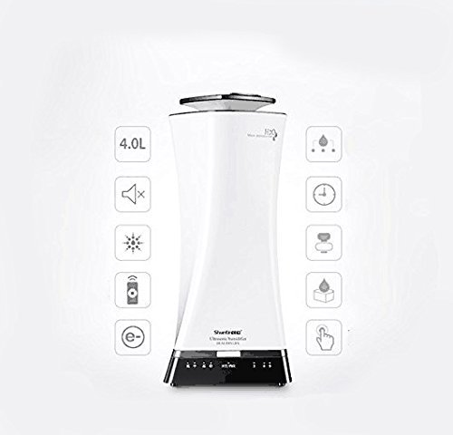 SHIHUALINE 4L High power Smart aromatherapy anion mute home bedroom large capacity remote air Ultrasonic humidifier N4