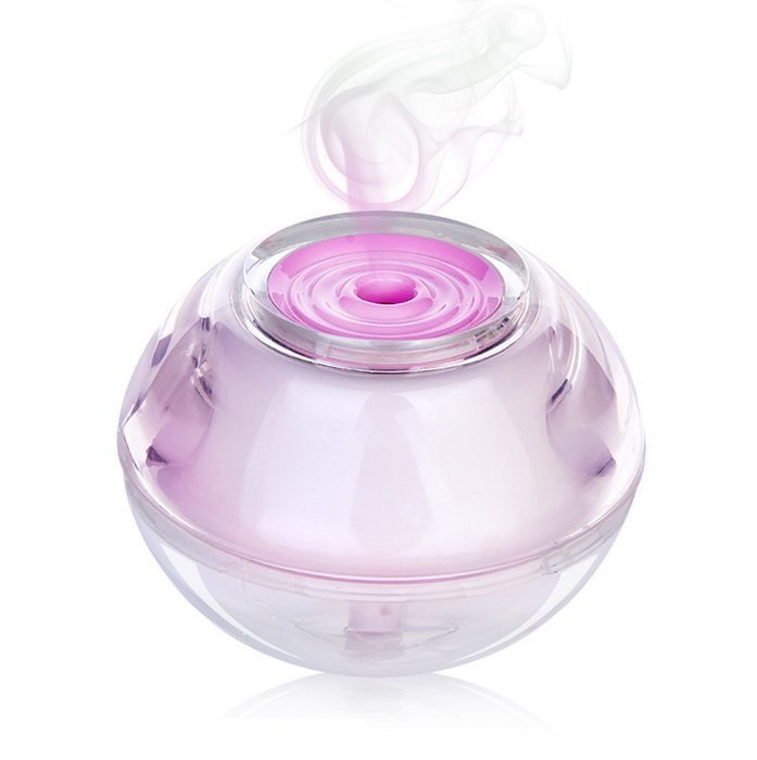 Portable Cool Air Humidifier with USB Cable - It's Also a Cute Crystal Night Light - Small Mini Portable Lightweight... N11