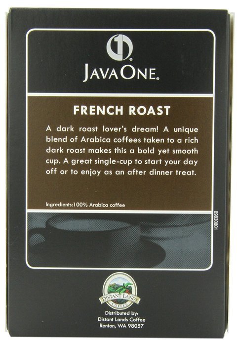 Java One French Roast Coffee, 14-Count Pods (Pack of 6) N8