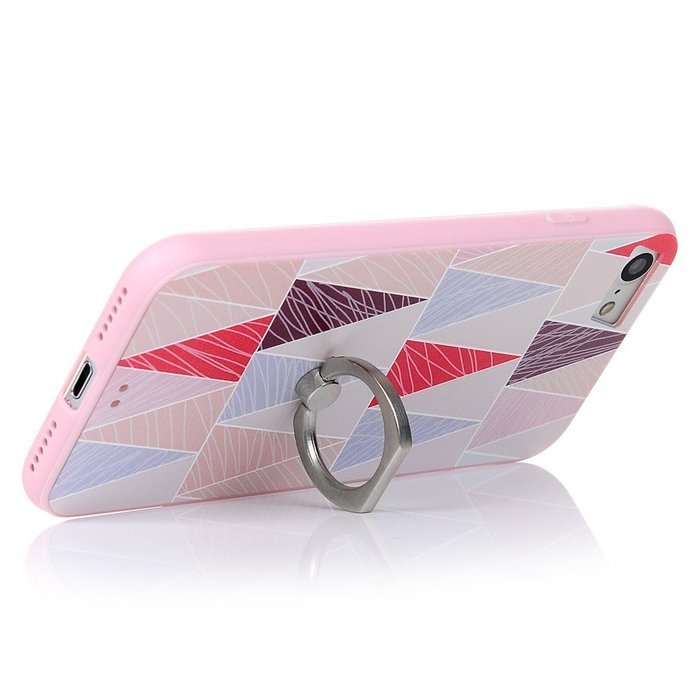 Badalink iPhone 7 Case (4.7") 360 Degree Rotating Ring Holder Kickstand Shockproof Soft TPU Rubber Bumper Frame... N3