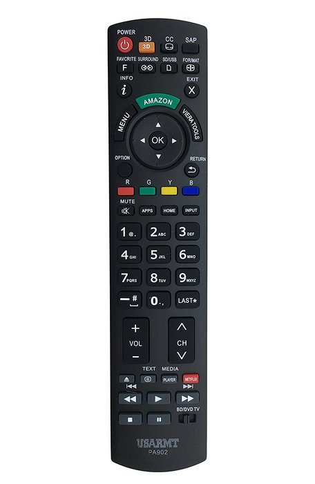 VINABTY NEW Replaced Remote PA902 fits for Panasonic Plasma LCD LED 3D TV DVD Blu-ray Player Remote Such as N2QAYB000100...