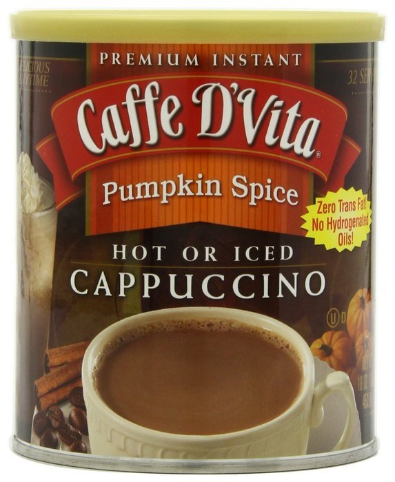 Caffe D'Vita Amaretto Instant Cappuccino, 16-Ounce Canisters (Pack of 6) N24