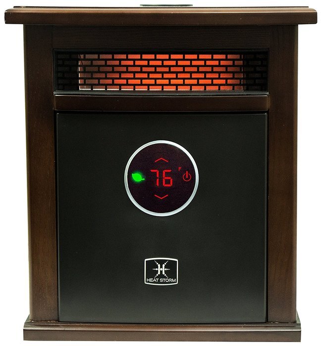 Heat Storm Deluxe Logan w/Bluetooth Speaker Portable Infrared Space Heater N3