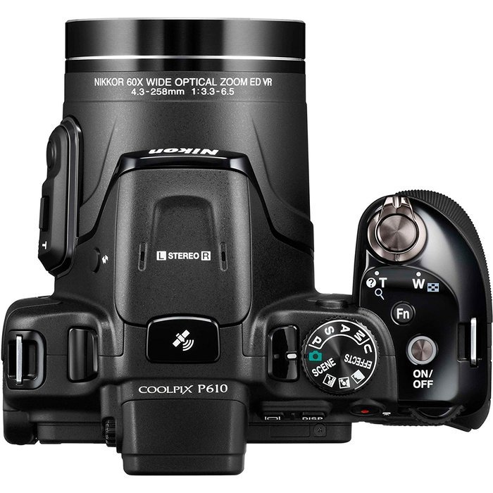 Nikon Coolpix P610 Wi-Fi Digital Camera (Black) (Certified Refurbished) N2