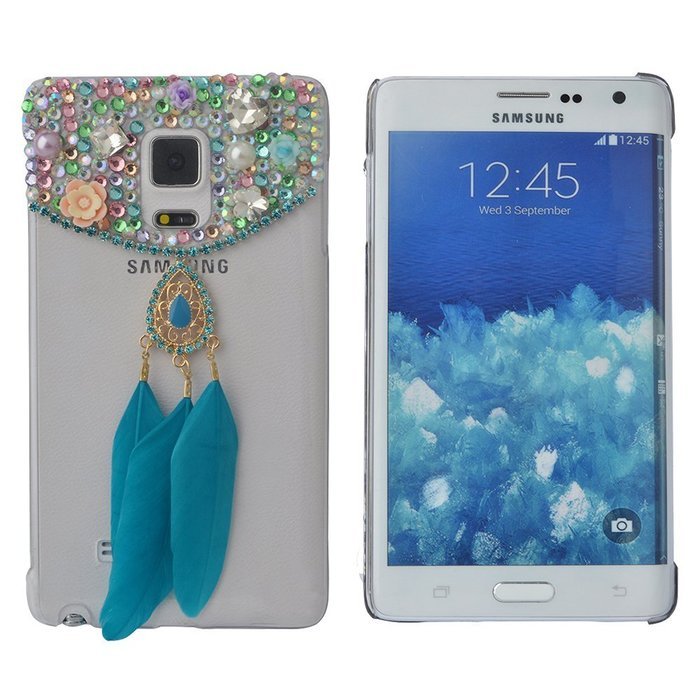 HTC Desire 626 Case,Yaheeda 3D Pearls Sparkle Plume Feather Chain Fashion Bling PC Hard Case for HTC Desire 626 N19
