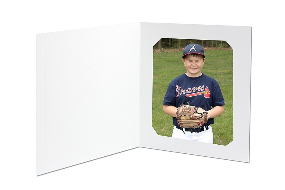 Tyndell White T-30 Photo Folder 8x10/6x8 (10 Pack)