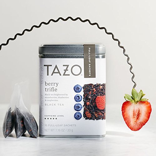 Tazo Berry Trifle, Full Leaf Black Tea, 1 Pack of 15 Full-Leaf Sachets