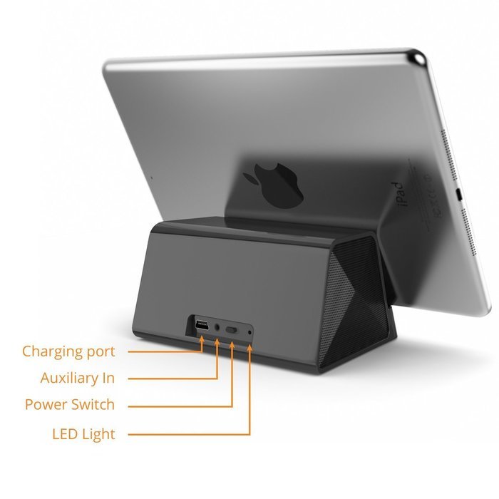 Satechi iFit-2 Portable Rechargeable Speaker Stand for Smartphones & Tablets: iPad Mini, Air, 3, iPhone 6 Plus... N2