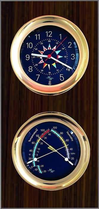 Blue Flag 5.85 Windlass Gift Set presented in a Leather Finish Felt Lined Gift Box with Clock and Comfort Meter N4