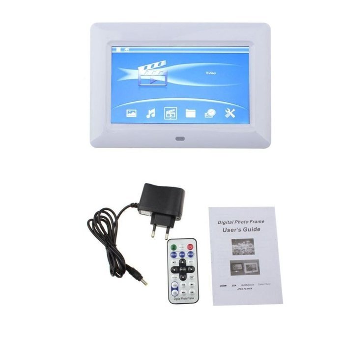 POTO 7 inch TFT LCD Digital Photo Movies Frame MP3 MP4 Player N2