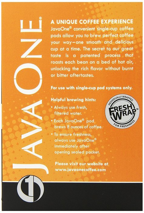 Java One French Roast Coffee, 14-Count Pods (Pack of 6) N15