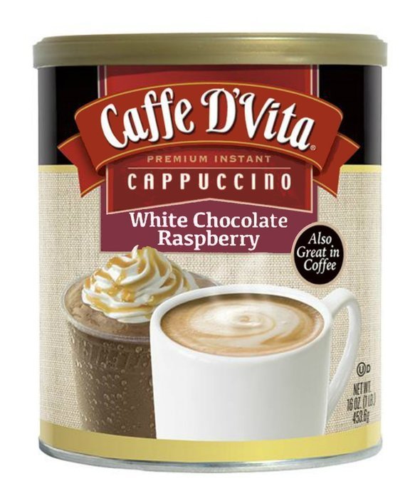 Caffe D'Vita Amaretto Instant Cappuccino, 16-Ounce Canisters (Pack of 6) N44