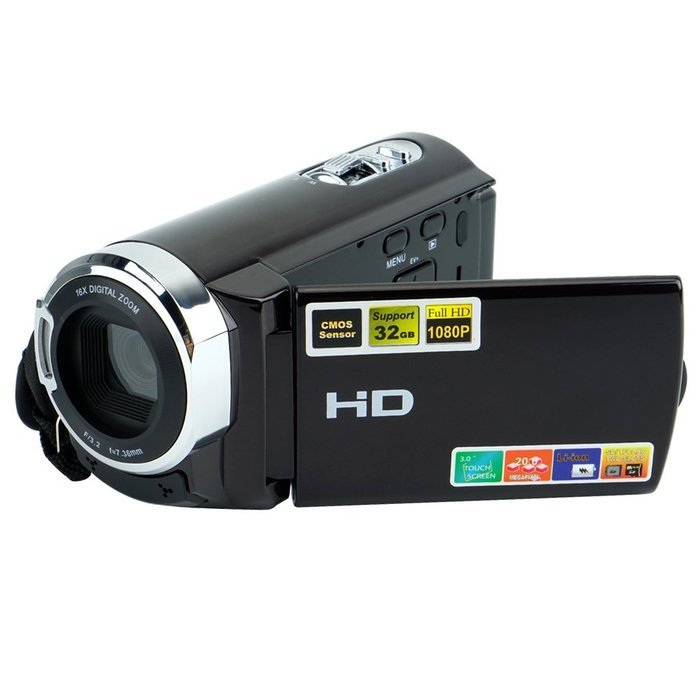 TEKMAGIC 8GB 1920x1080P HD Portable DV Camcorder Video Camera with 3.0" Touch Screen