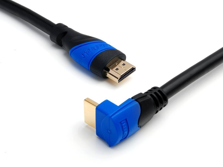 KabelDirekt (15 feet) 90&deg; Angle HDMI Cable (1080p 4K 3D High Speed with Ethernet ARC) - TOP Series N4