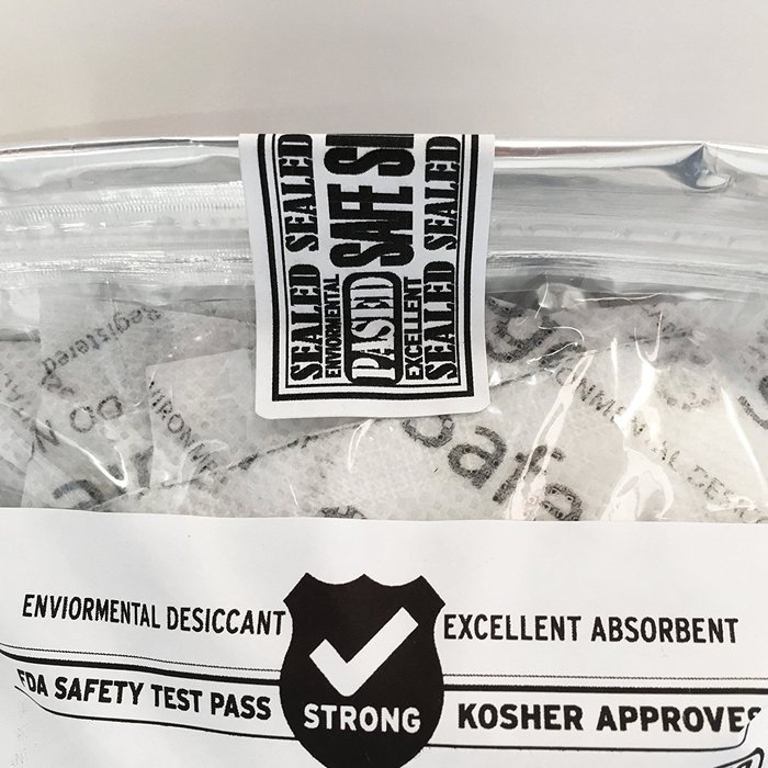 Safe Silica-Gel Safe & Strong Silica Gel packets Desiccants Dehumidifiers 3 1/4 x 2 1/4 inch - 25 Silica-Gel Packs... N2