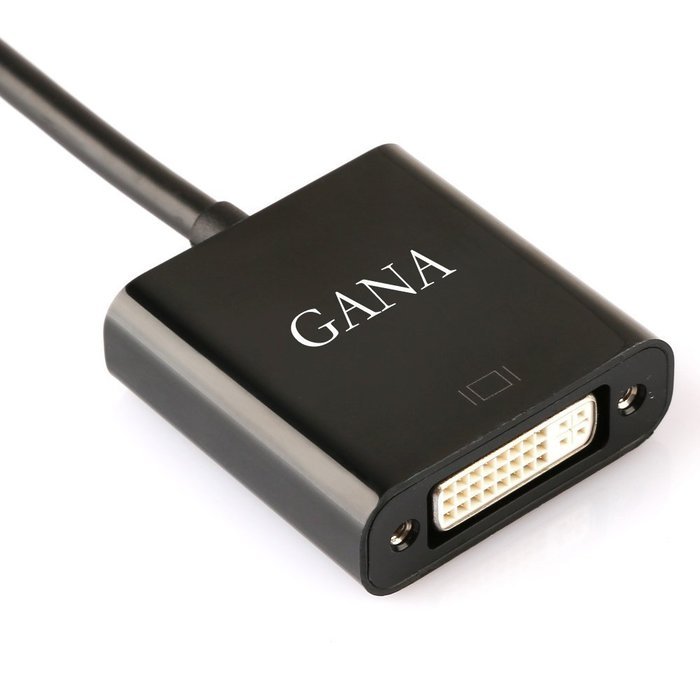 GANA Mini DisplayPort (DP) Male To Female Adapter Cable (Mini DP to HDMI 10ft Black) N8
