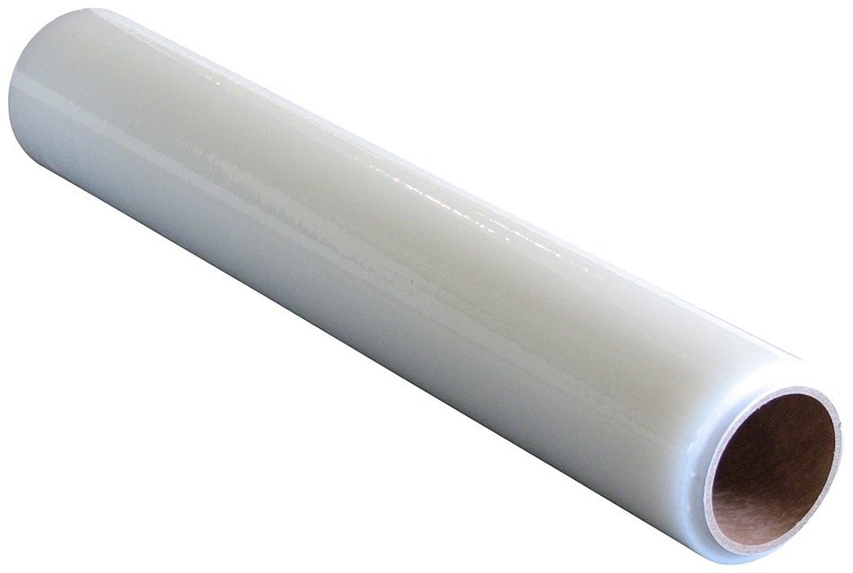 Plasticover Carpet Protection Film, Temporary Adhesive Plastic, Clear, 24" Wide by 200' Long