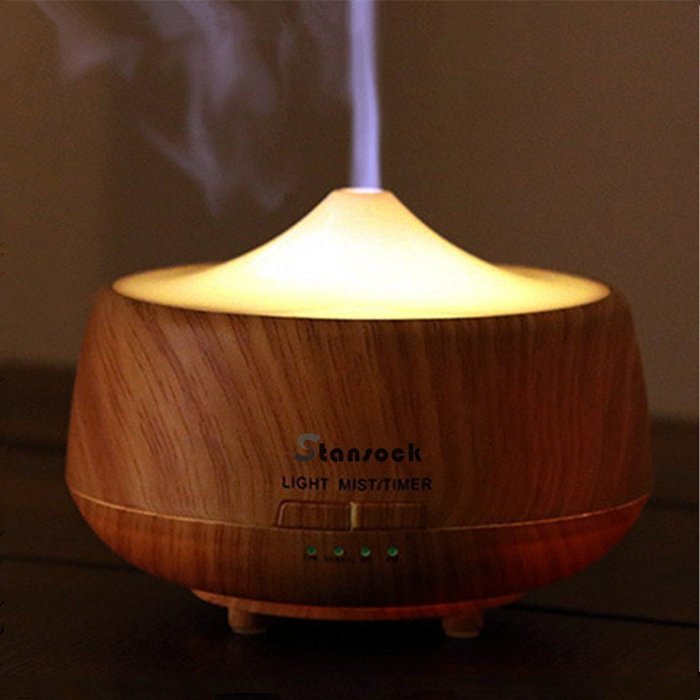 Aromatherapy Humidifier,Stansock Night Light Humidifier 250ml Essential Oil Diffuser Ultrasonic Cool Mist Whisper-Quite... N5