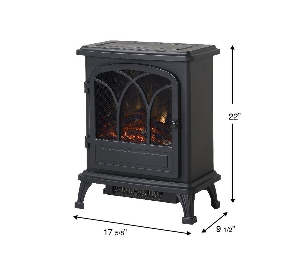 Homestar ZARRIZO Baltimore Stove, 17.6" x 9.45" x 22", Black