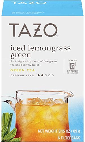Tazo Iced Lemongrass Green 6 Filter Bags Pack of 2&nbsp;